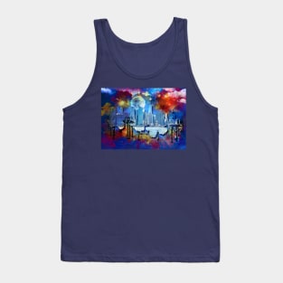 New York Manhattan Skyline Tank Top